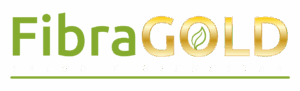 logo fibraGOLD en tonos verde y dorado