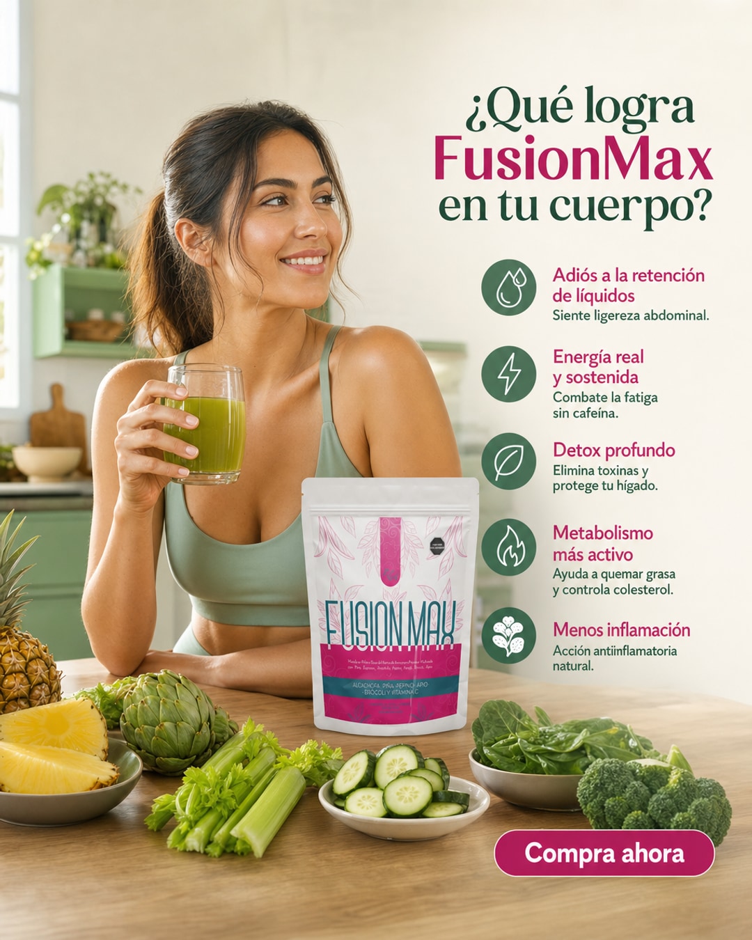 x4 Té Diurético Natural FusionMax - Imagen 9